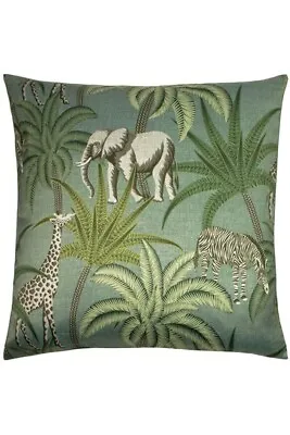 Jungle Parade Green Cushion Covers By Paoletti  50cm X  50cm • £12.99