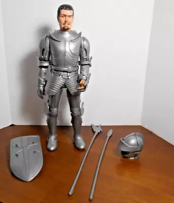 Vintage 1968 Louis Marx Sir Stuart Silver Noble Knight Action Figure 11 Inches • $20