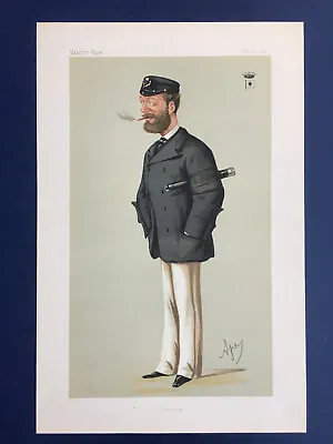 Original 1874 Vanity Fair Print Of Count Edmund Bathyany -  Yachting  • £9.99