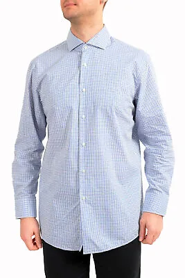 Hugo Boss Men's  Mark US  Sharp Fit Multi-Color Plaid Long Sleeve Dress Shirt • $59.99