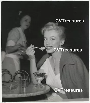 MARILYN MONROE Original Vintage Andre De Dienes Large Photo Eating Ice Cream • $3250