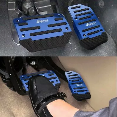 2p/set Blue Non-Slip Automatic Gas Brake Foot Pedal Pad Cover Car Accessories US • $11.99
