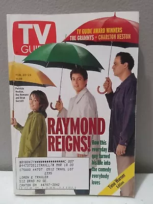 Tv Guide Magazine February 20-26 1999 Ray Romano Raymond Reigns! Heaton/Garrett • $2.72