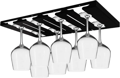 $29.99 • Buy 16.5 Inch Stainless Steel Wine Glasses Rack Under Cabinet Stemware
