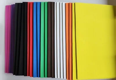 A5 Assorted Colours Funky Foam (24 Sheets) 2mm Thick - Kids Craft • £4.95
