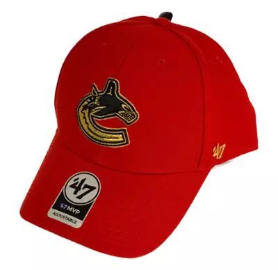 Vancouver Canucks '47 NHL MVP Lunar New Year Red Gold Adjustable Snapback Hat • $41.69