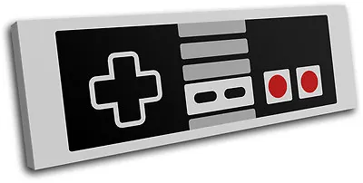 Retro Vintage Nintendo Gaming SINGLE CANVAS WALL ART Picture Print • £39.99