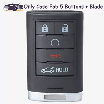 Smart Remote Key Case Fob 5 Button NBG009768T For 2010-2015 Cadillac SRX ATS XTS • $12.11