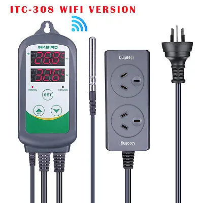 Inkbird WIFI Digital Temperature Controller 240V Heating Thermostat Wireless APP • $59.49