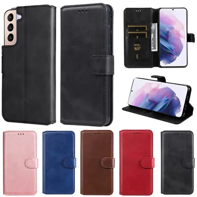 For Samsung S24 Ultra S23FE S22 A32 A14 J3 J8 Leather Magnetic Wallet Case Cover • $11.59