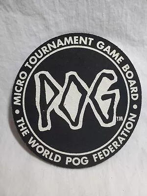 World POG Federation Micro Tournament Game Board 5  Circle Vintage Black White • $6.97