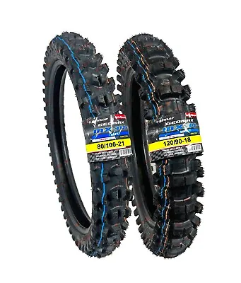 Dunlop MX34 120/90-18 80/100-21 Front Rear Tire Set Dirt Bike MX 34 Motorcycle • $249.99