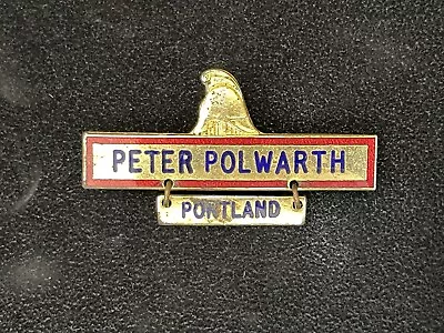 Vintage CFA MFB Portland Fire Brigade Name Badge VIC NSW AJ Parkes Brisbane • $75