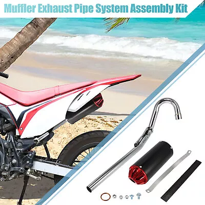 Muffler Exhaust Pipe System Kit For Honda CRF50 XR50 110cc 125cc Pit Dirt Bike • $63.99