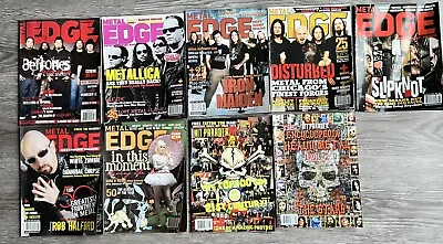 Metal Edge And Hit Parader Magazine Lot Years 2007 2008 And 2009 Lot Of 9 • $5.50