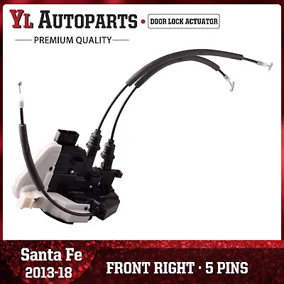 Front Right Passenger Door Lock Actuator For 13-19 Hyundai Santa Fe 81320-2W010 • $45.52