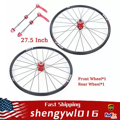 QR 27.5  MTB Bike Disc Front Rear Wheel Set 8/9/10/11 Speed Hub New • $116.85