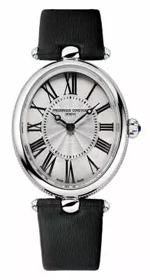 $699 • Buy Frederique Constant Classics Steel Oval Case Black Satin Women Watch FC200MPW2V6