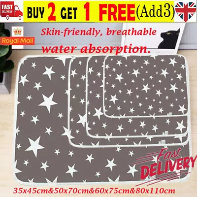 £4.59 • Buy Large Washable Pet Pee Pads Mats Puppy Training Pad Toilet Wee Cat Dog Supplies