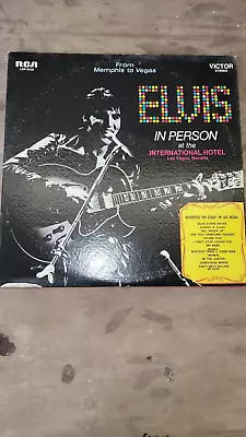 Vintage Elvis Vinyl Record Back In Memphis/Live In Person RCA LSP 6020 EX! HYPE! • $29.99