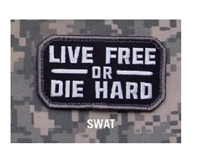 MORALE Patch - Milspec Monkey - LIVE FREE OR DIE HARD - SWAT - Hook & Loop • $6.49