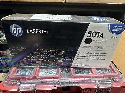 Genuine HP Q6470A (501A) Black Toner Cartridge - NEW SEALED • $14.99