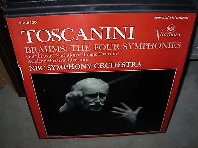 TOSCANINI / BRAHMS Four Symphonies ( Classical ) 4 Lp Box Victrola • $12