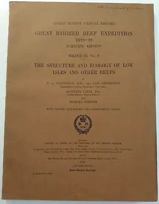 Great Barrier Reef Expedition 1928-29 Volume III No. 2 1931 Paperback • £13.90