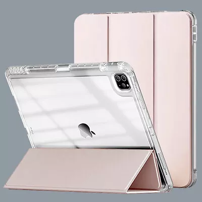 Clear Acrylic Smart Stand Case Cover For IPad 7 8 9 10th 10.9  Air 4 Pro 11 12.9 • $26.95