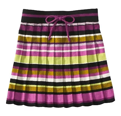 Missoni For Target Girls' Pleated Sweater Mini Skirt Drawstring Purple XS S NWT! • $16.99