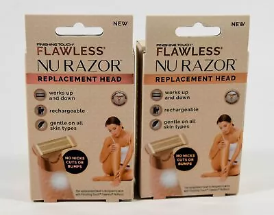 2 Finishing Touch FLAWLESS Nu Razor REPLACEMENT HEAD 18k Gold Plated SEALED • $20.30