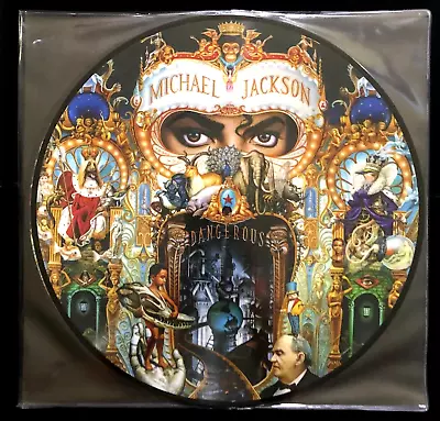 Michael Jackson / Dangerous Picture Disc Vinyl Double 2 Lp Set Record Album 33 • $59.99