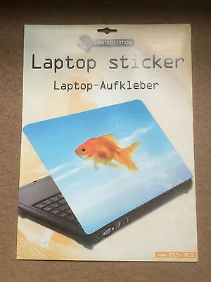 Laptop Cover Skin Sticker - Gold Fish - 27.5 X 36.6cm • £2.95