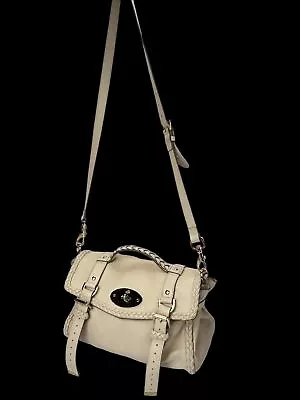 Mulberry Alexa Pale Pink Leather Medium Regular Satchel Handbag Purse • $350