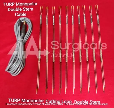 4a Bipolar Cutting Loop Double Stem 10pcs + Bipolar Turp Double Stem Cable 1pc • $362.91