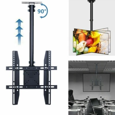 $46.93 • Buy Height-Adjust 27 - 65  Ceiling Wall Mount TV Bracket Tilt Rotate 10cm Beam Hole