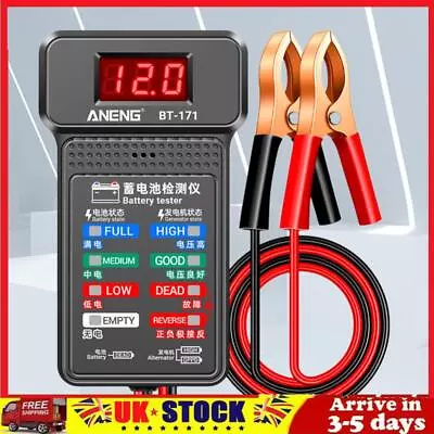 12V Car Battery Tester LED Display Auto Battery Monitor Mini For Vehicle Truck • £7.39