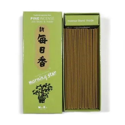 Japanese Nippon Kodo Morning Star PINE Incense 200 Sticks And Incense Holder • $11.95