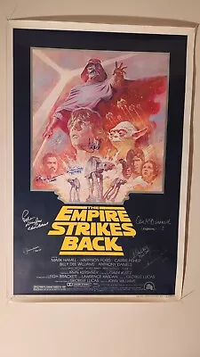 Star Wars Multi Signed JSA COA Original  Movie Poster The Empire Strikes Back • $1499