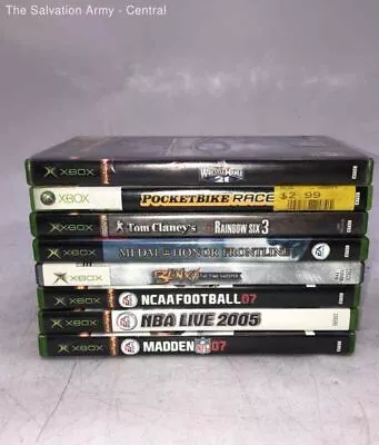 Microsoft Xbox WrestleMania 21 Medal Of Honor Frontline & More Games Lot Of 8 • $6.50