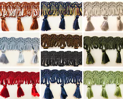 Beautiful 5cm Tassel Loop Fringe Upholstery Curtains Lampshade Trimmings • £3.40