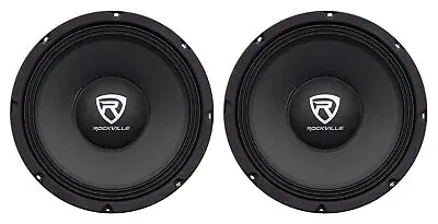 2) Rockville RM104PRO 10  1200 Watt 4-Ohm SPL Car Midrange Mid-Bass Pro Speakers • $84.90