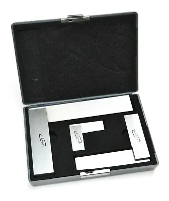 Machinist Square 90º Right Angle Engineer's 3- Set DIN Standard 2  4  6  IGaging • $43.95