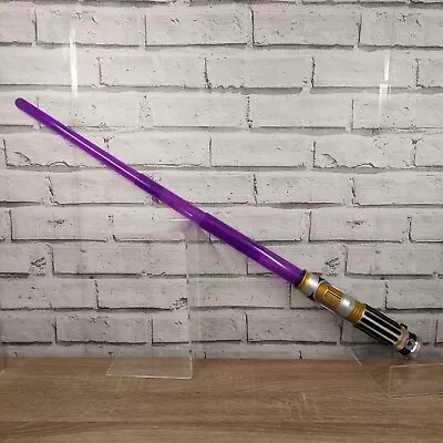 Star Wars Mace Windu Lightsaber Purple Bladebuilders Light Sound Motion 2016 • $29.02