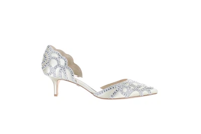 $88.20 • Buy Badgley Mischka Womens Ginny Ivory D’Orsays Size 8.5 (2216534)