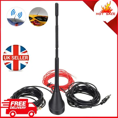 £28.79 • Buy Universal Roof Mount Active Amplified DAB + FM Radio Car Aerial Antenna Mast OO