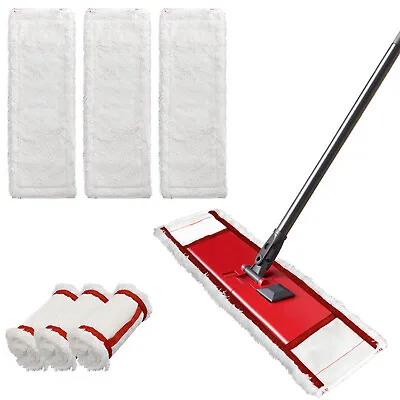 Absorbent Household Mop Head Wet & Dry Mop Cloths For V-ileda Flat Mop Sweeper • £8.23