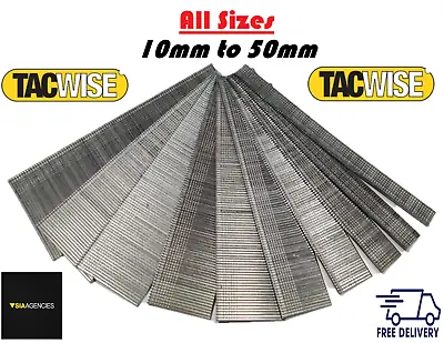 TACWISE 10mm - 50mm ALL Brad Nails 18 Gauge /18g/180 Galvanised For Gun+Staplers • £2.85