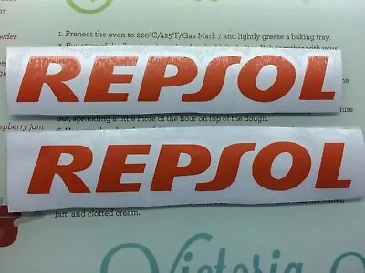 REPSOL HONDA STICKER TANK FAIRING DECAL X 2 • £2.99