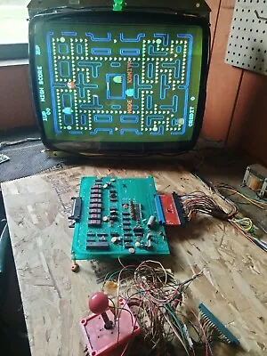 NewPuc2 PCB Pac-man Hack Non Jamma Tested Fully Working • $300